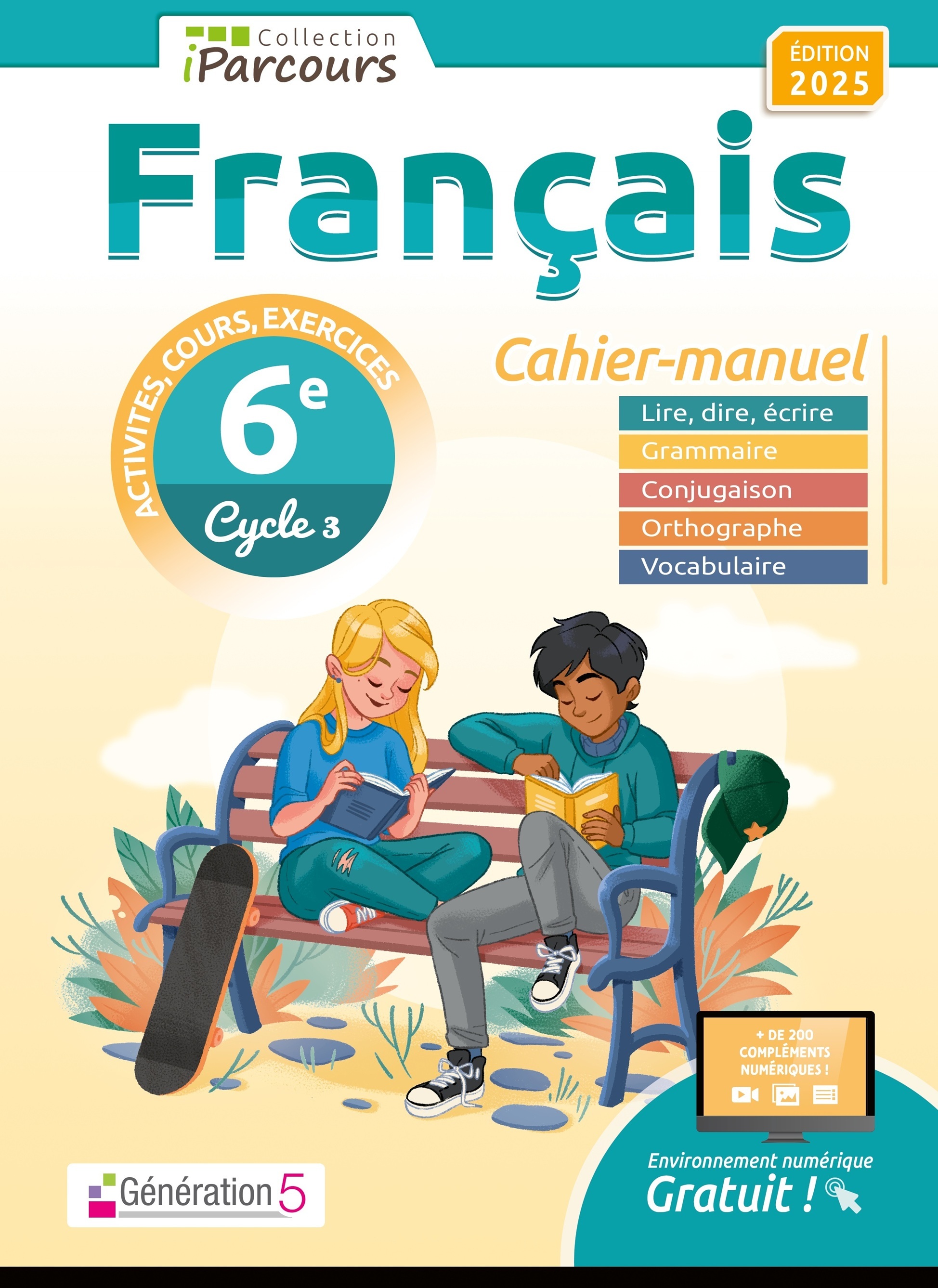 Cahier-manuel iParcours français 6e (édition 2025)
