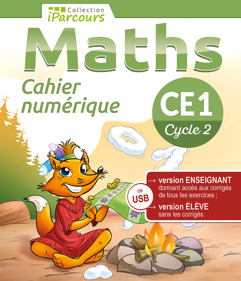 Cahier numérique iParcours Maths CE1 (clé USB) 2023