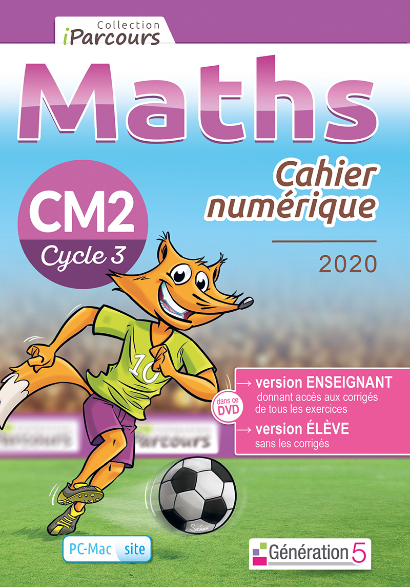 Cahier numérique iParcours maths CM2 (DVD enseignant site) 2020