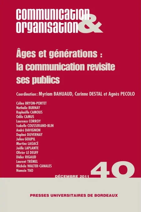 Ages et generations la communication revisiteses publics