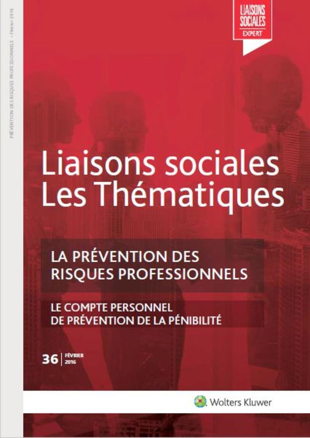 La prévention des risques professionnels - Février 2016