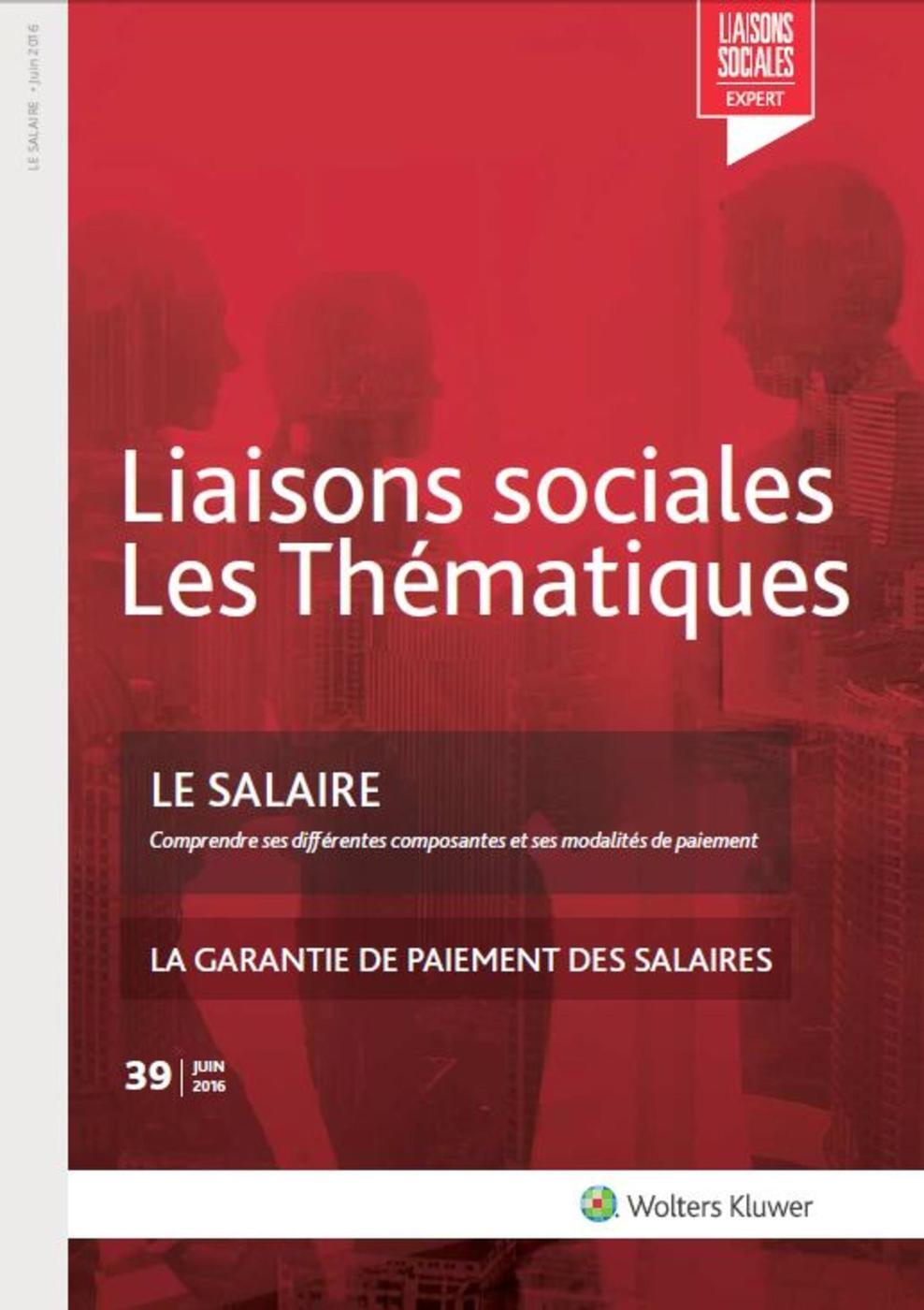 Le salaire - Juin 2016