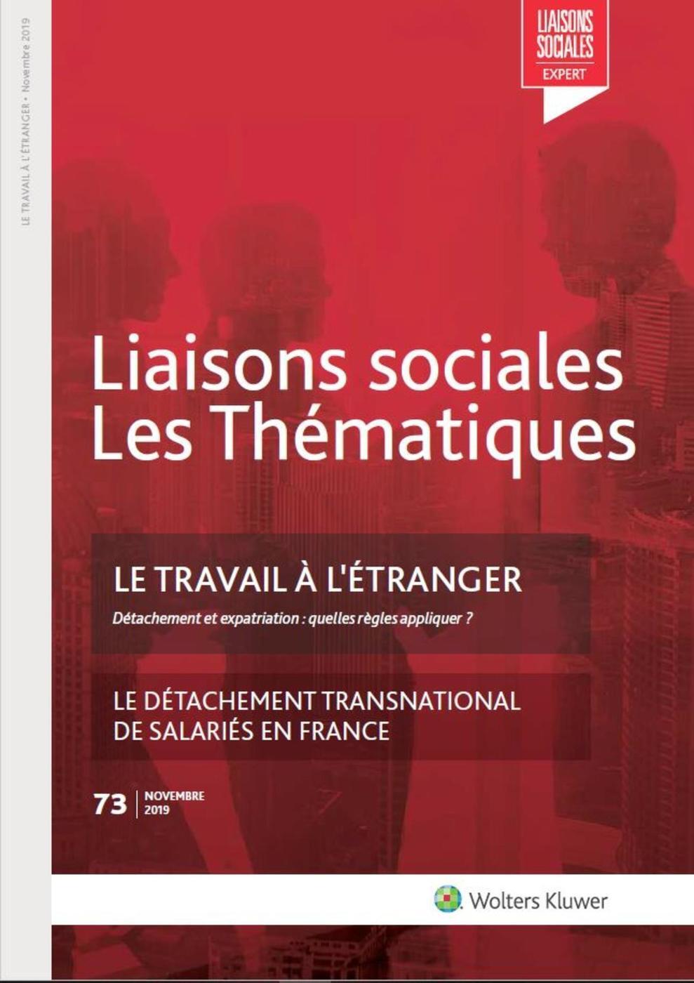 Le travail à l'étranger - N°73 - Novembre 2019