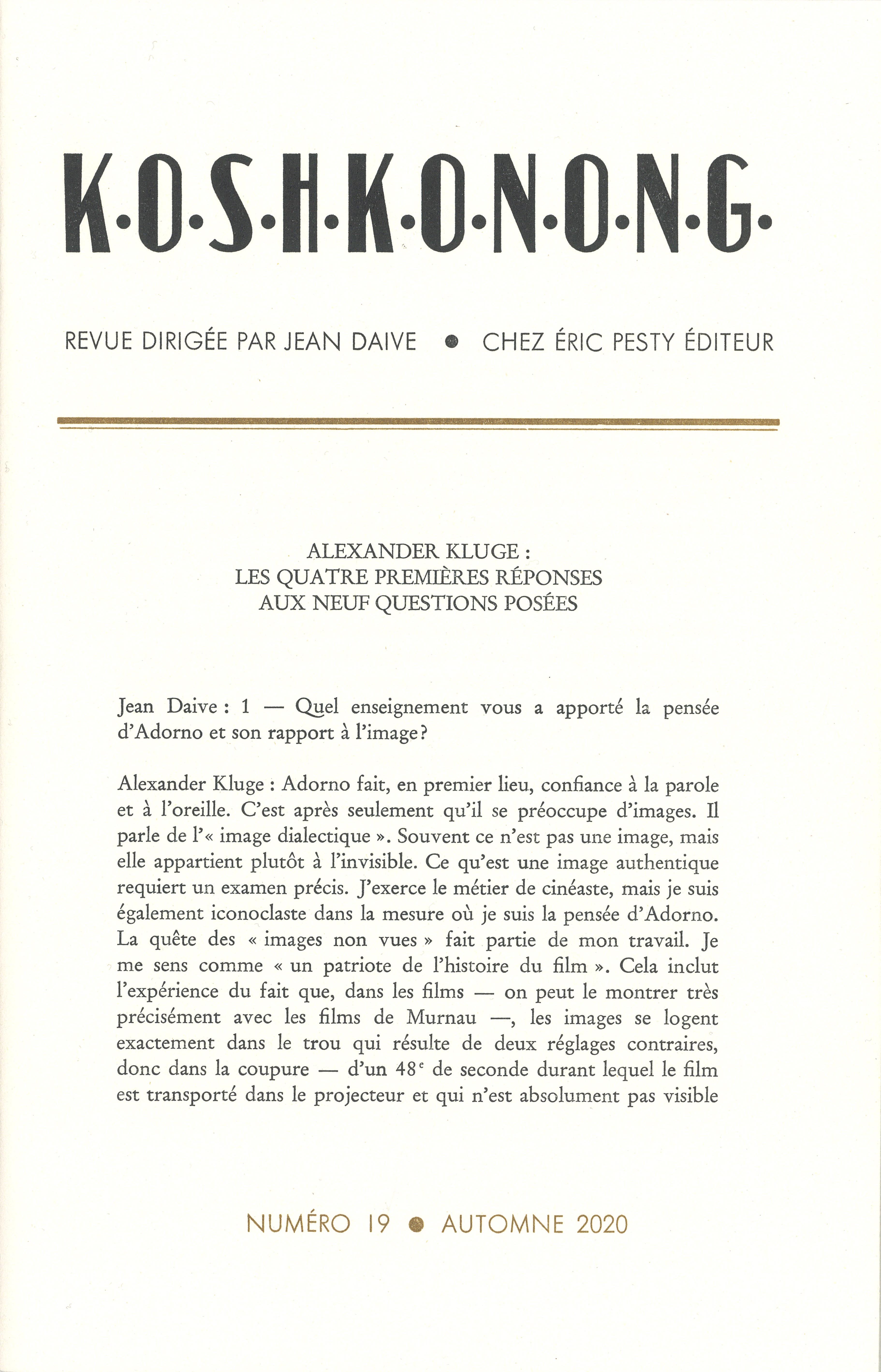 K.O.S.H.K.O.N.O.N.G. N 19