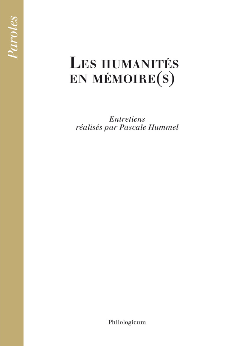 Les humanités en mémoire(s)