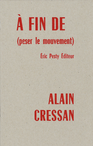 À fin de - peser le mouvement