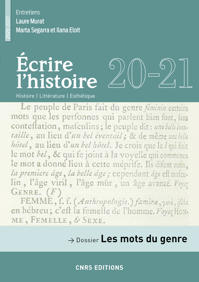 Ecrire l'histoire 20-21 - Dossier : Les mots du genre