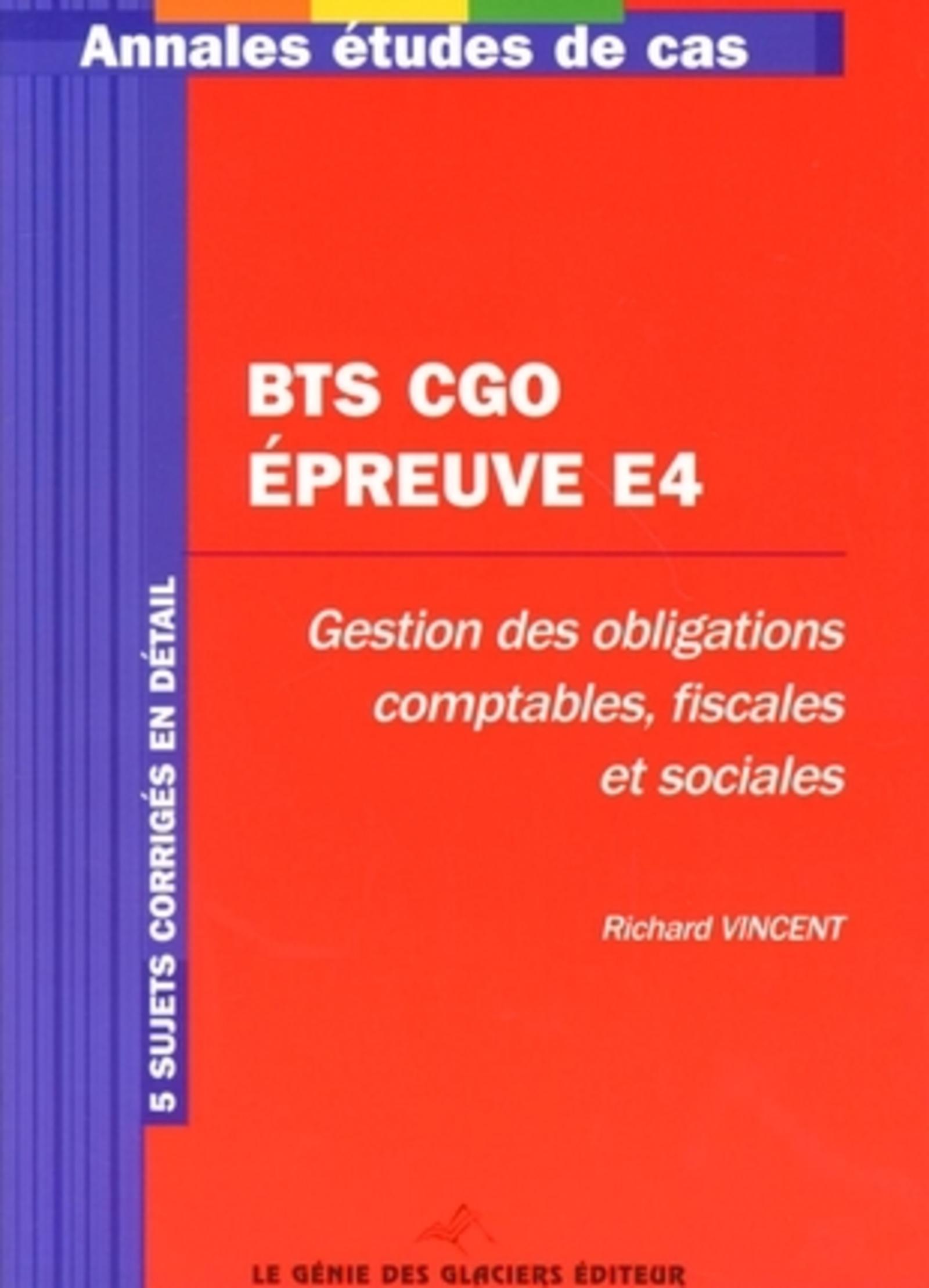 BTS CGO - EPREUVE E4
