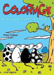 A la campagne avec les vaches - Coloriages