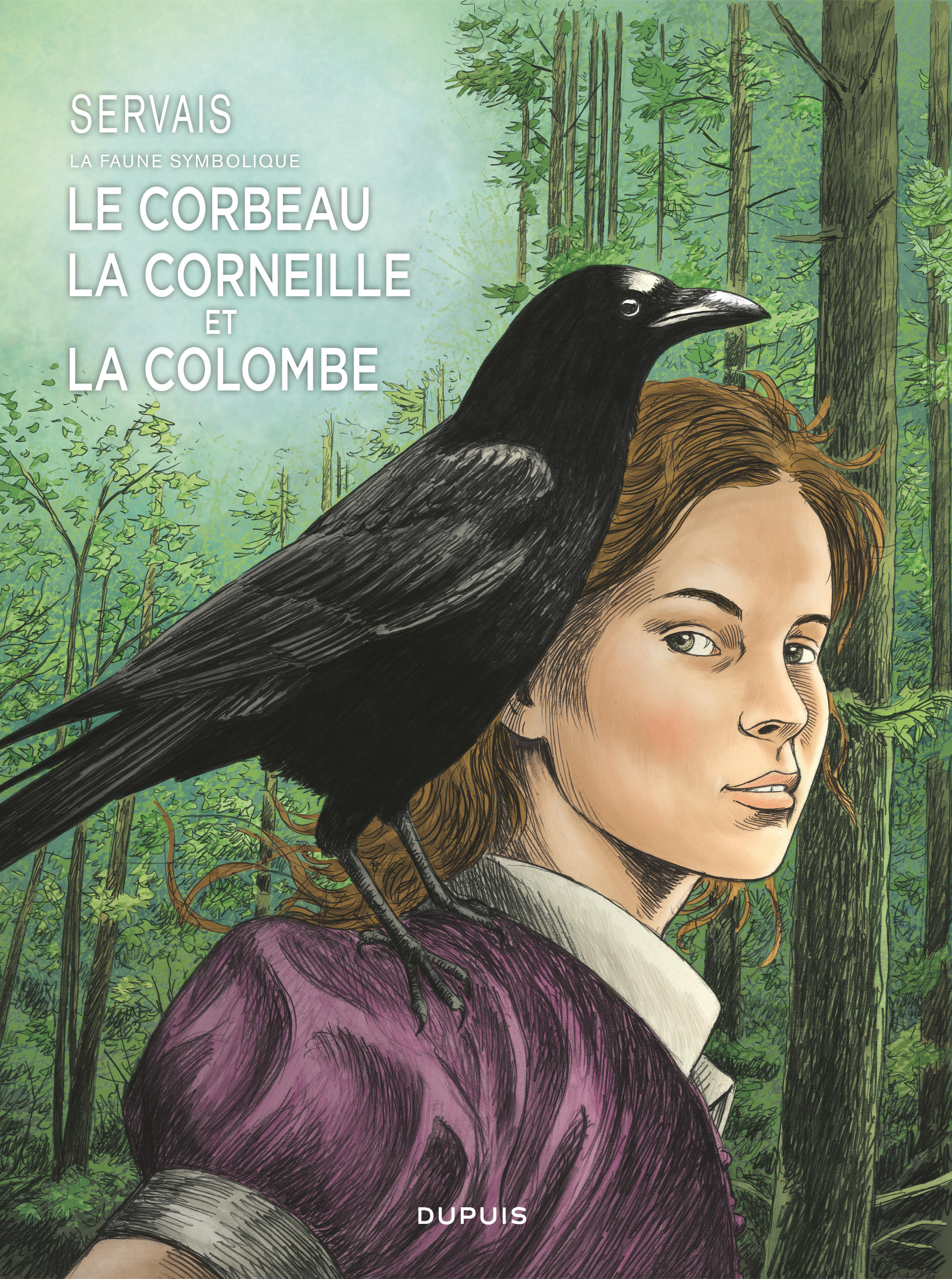 Servais   La faune symbolique - Tome 3 - Le corbeau, la corneille et la colombe