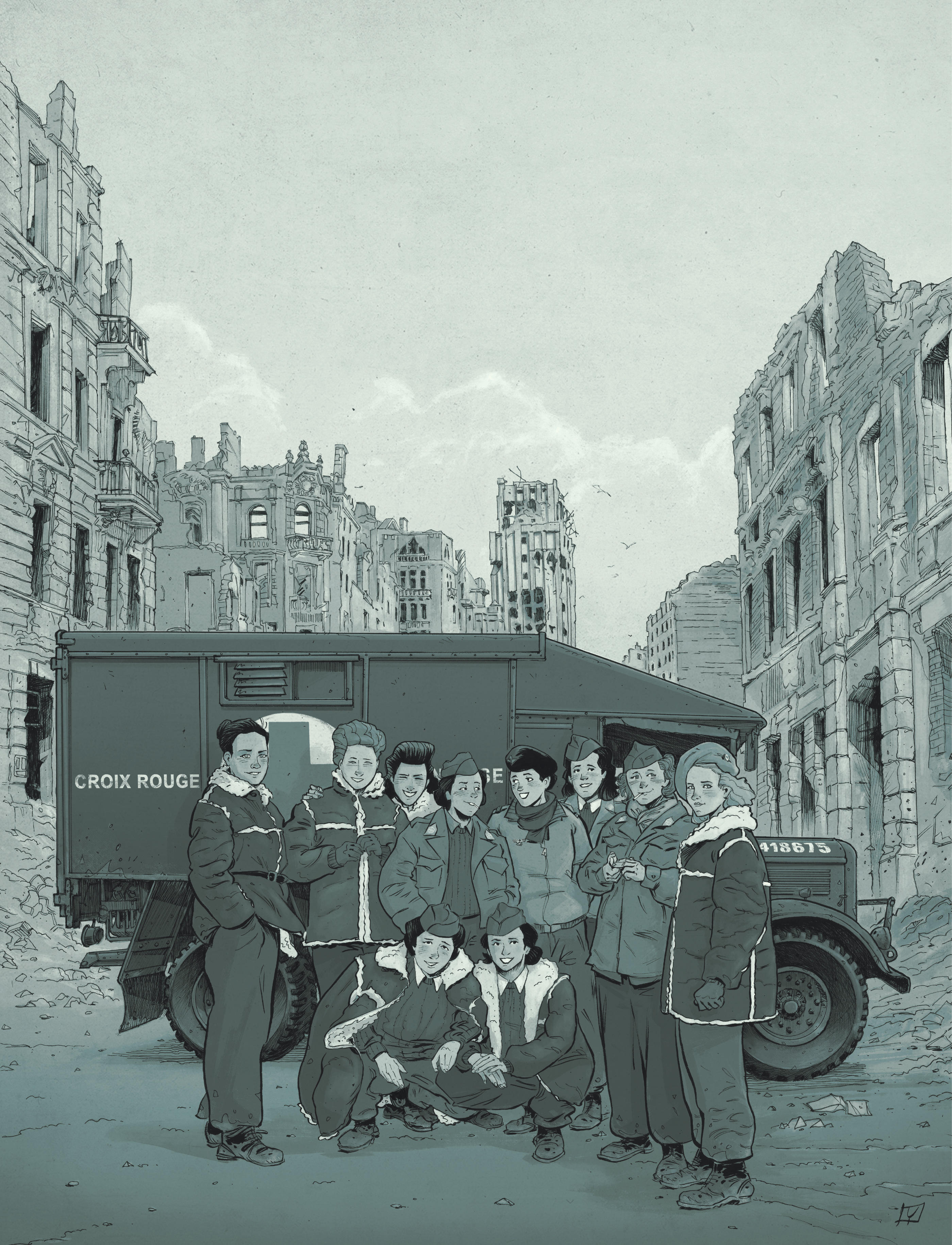 L'Escadron bleu, 1945