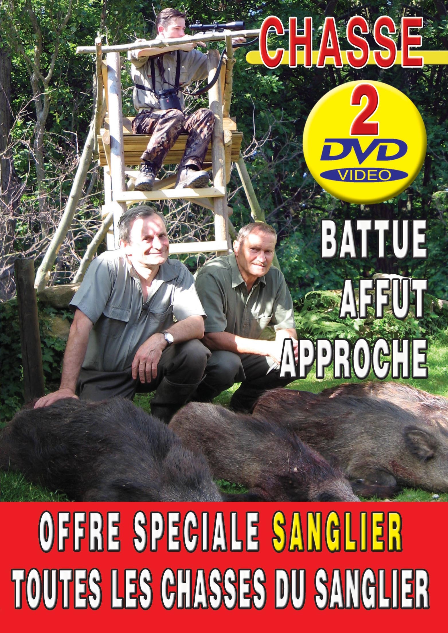 COFFRET 2DVD SANGLIER (BATTUES  ...AFFUT-APPROCHE)