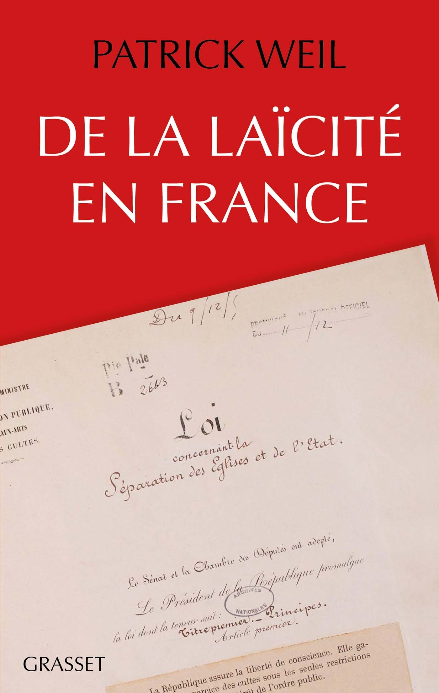 De la laïcité en France