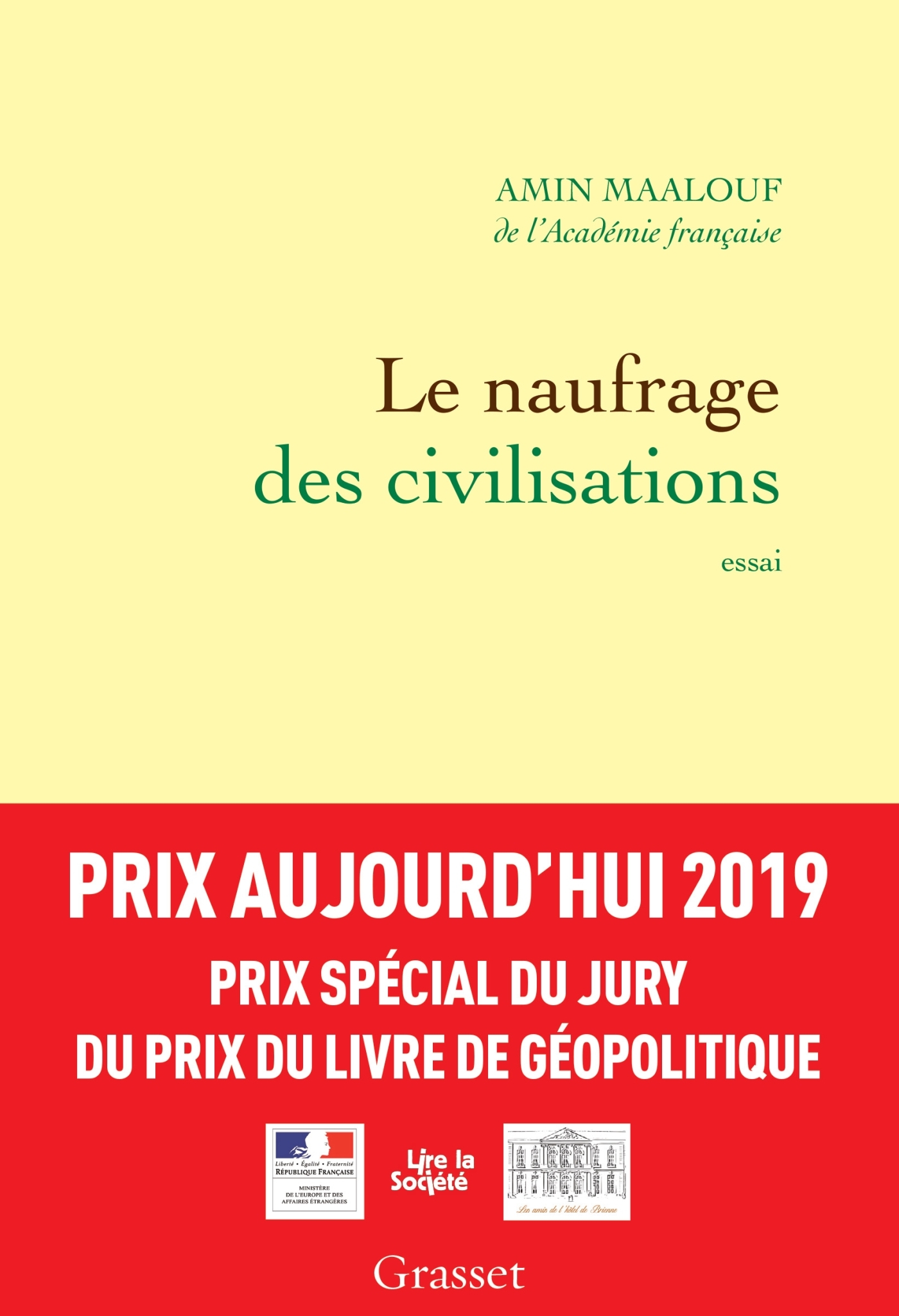 Le naufrage des civilisations - Prix Aujourd'hui 2019