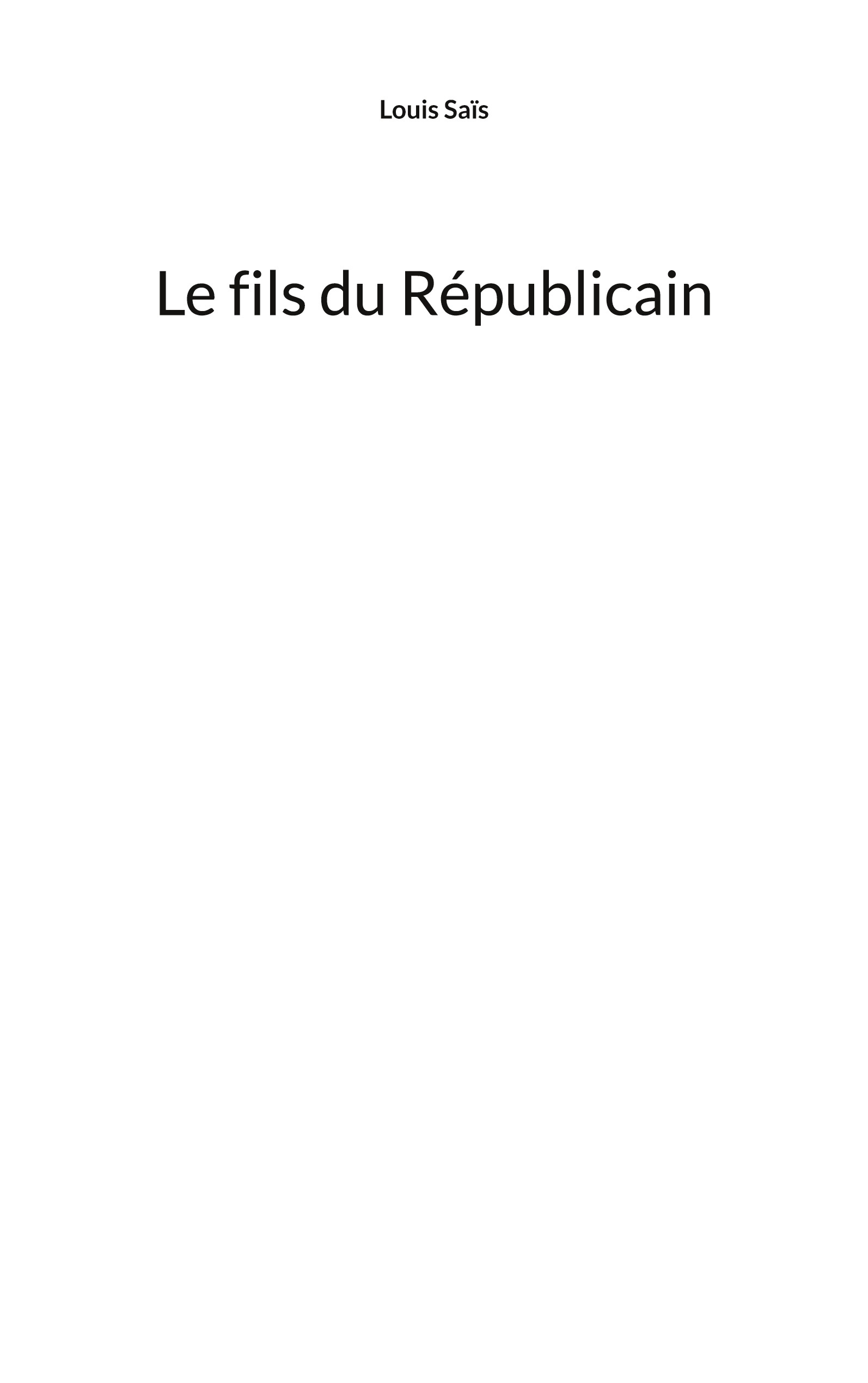 Le fils du Républicain
