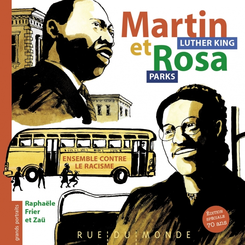 Martin Luther King et Rosa Parks -Ensemble contre le racisme