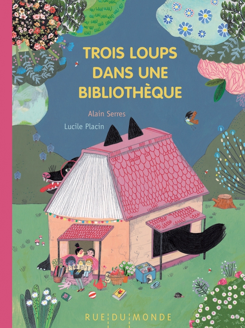 TROIS LOUPS DANS UNE BIBLIOTHEQUE