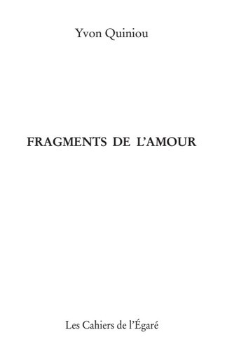 Fragments de l’amour