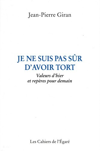 Je ne suis pas sur d'avoir tort