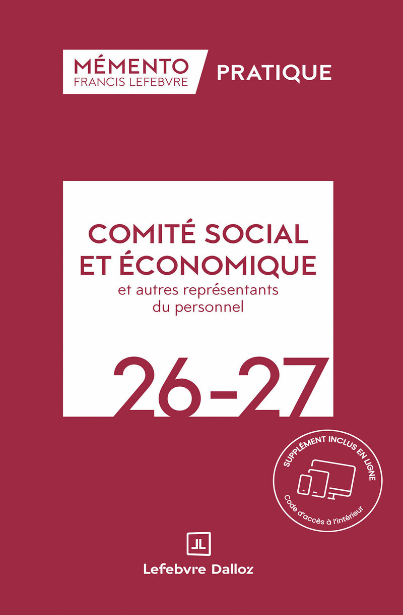Mémento CSE et autres représentants du personnel 2026-2027
