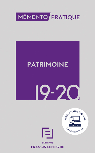 Mémento Patrimoine 2019-2020