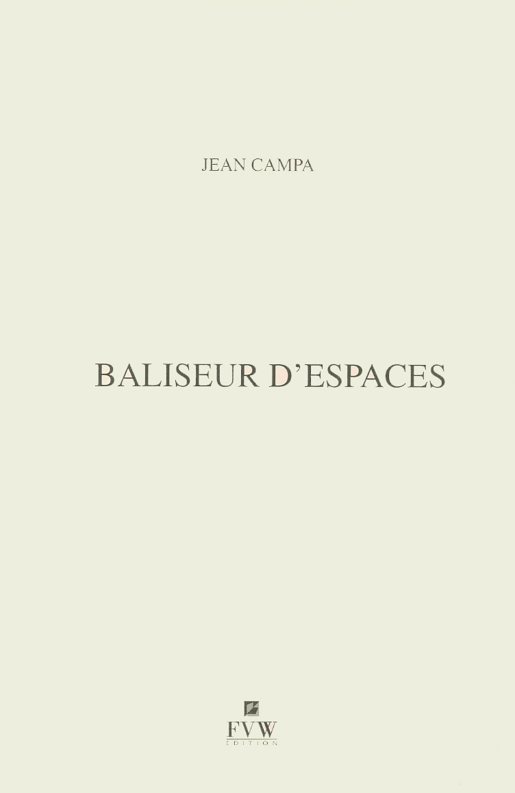 Baliseur d'espaces - poèmes