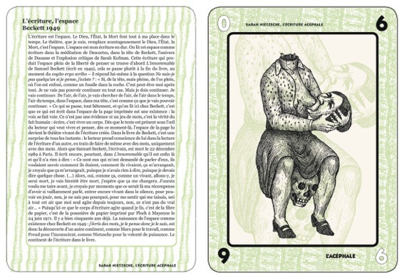 Sarah Nietzsche, l'écriture acéphale - Cartes de Nietzsche, Nerval et l'Acéphale (deuxième tirage)