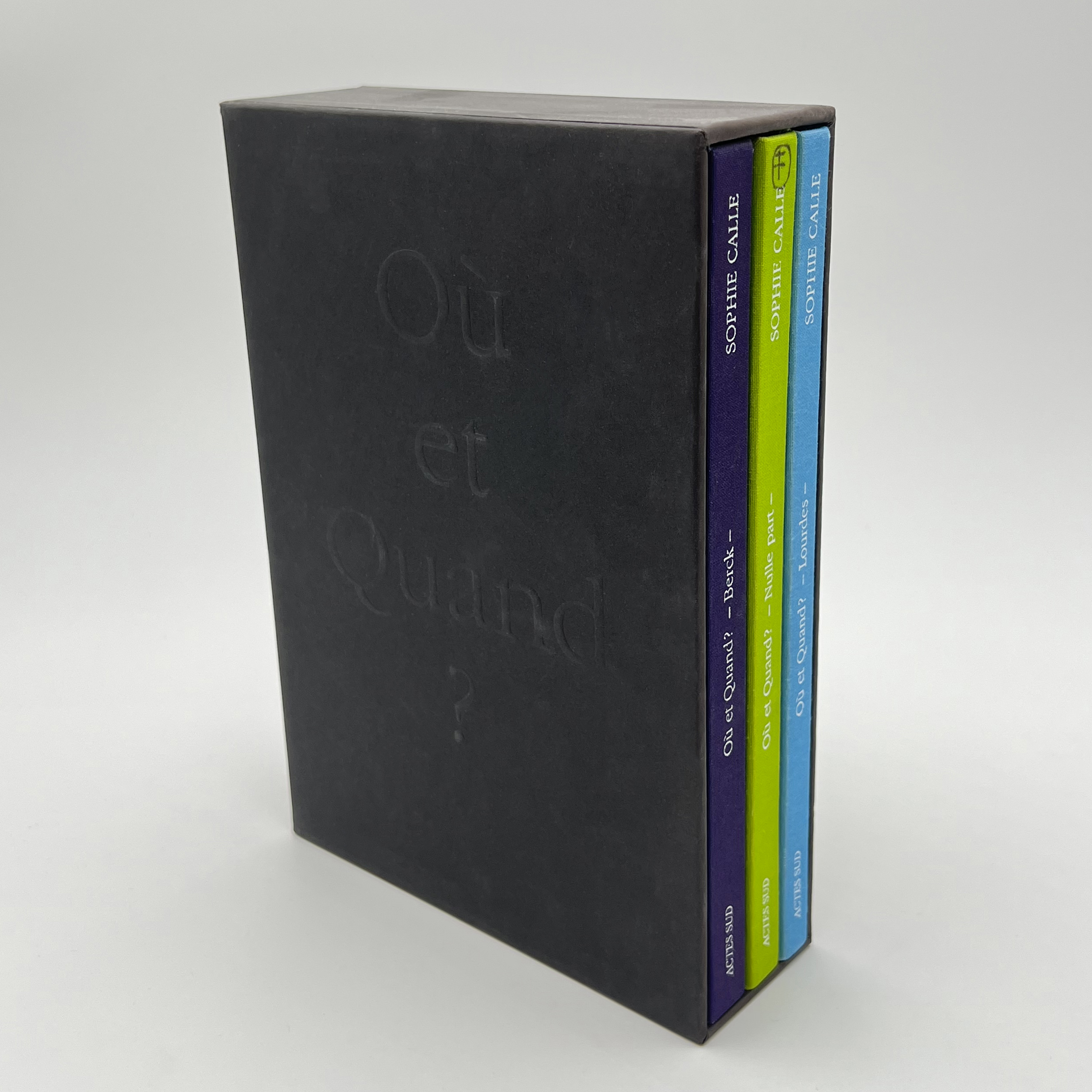Coffret Sophie Calle : Où et Quand?