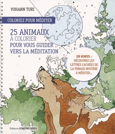 Coloriez pour méditer - 25 animaux à colorier pour nous guider à la méditation