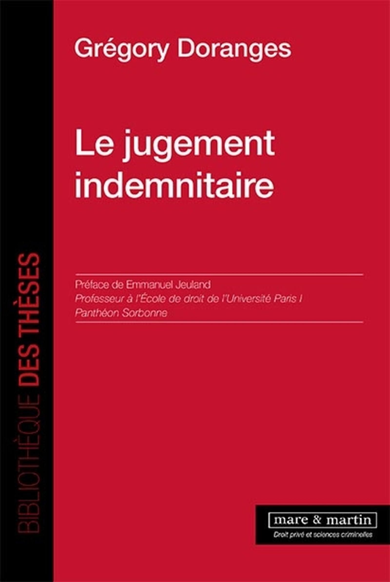 Le jugement indemnitaire