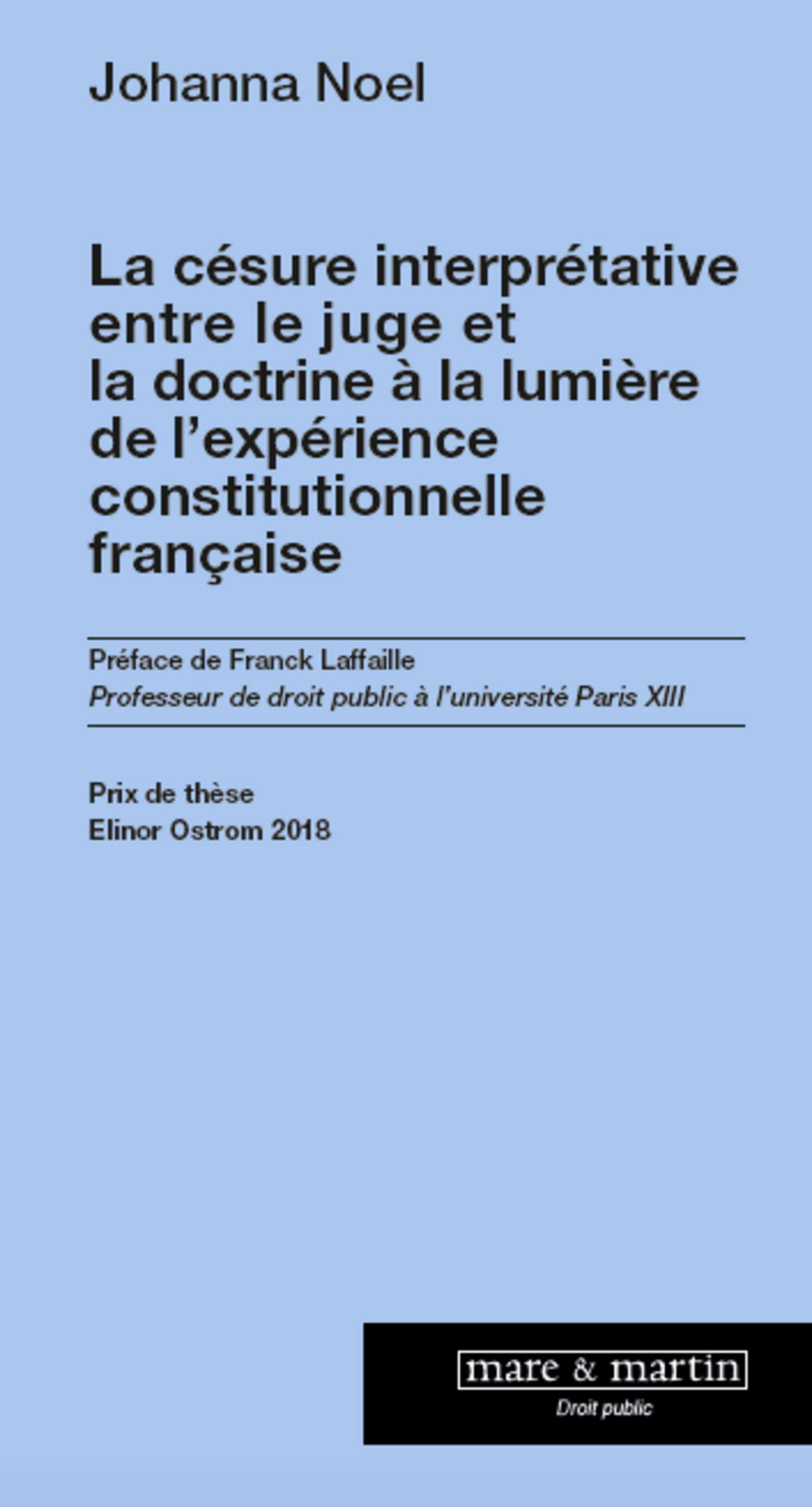 La césure interprétative entre le juge et la doctrine à  la lumière de l'expérience constitutionnelle française