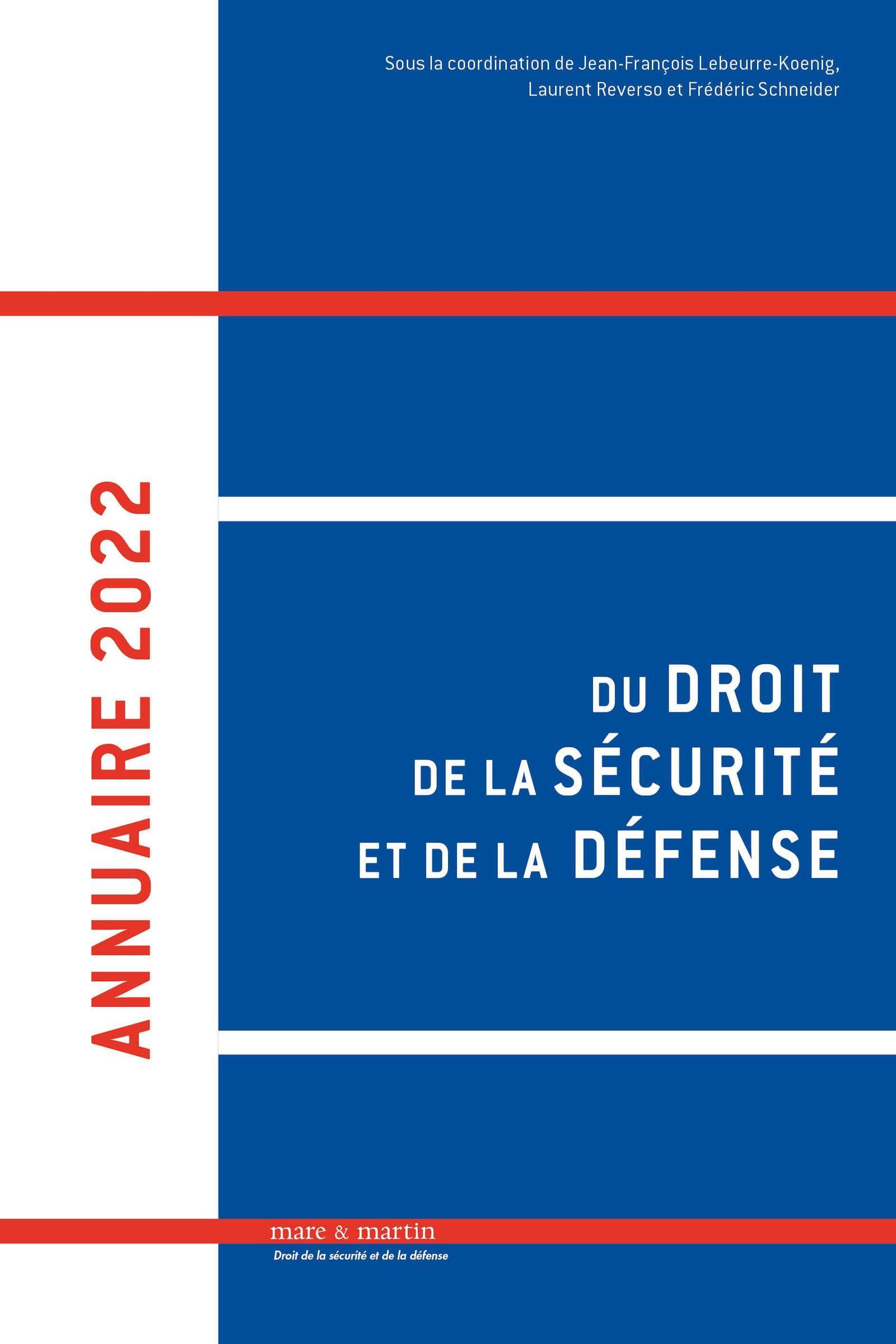 Annuaire 2022 du droit de la sécurité et de la défense