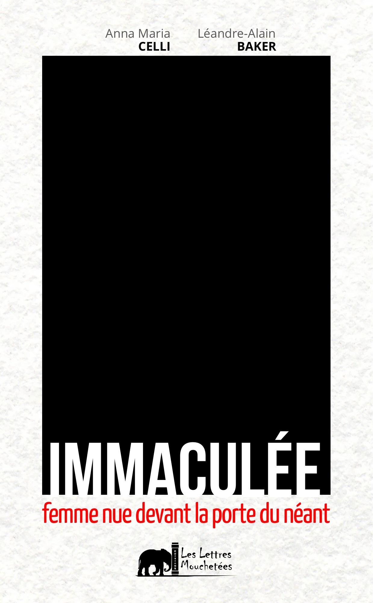 Immaculée, femme nue devant la porte du néant