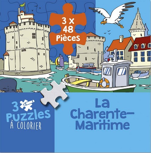 PUZZLE A COLORIER - LA CHARENTE-MARITIME