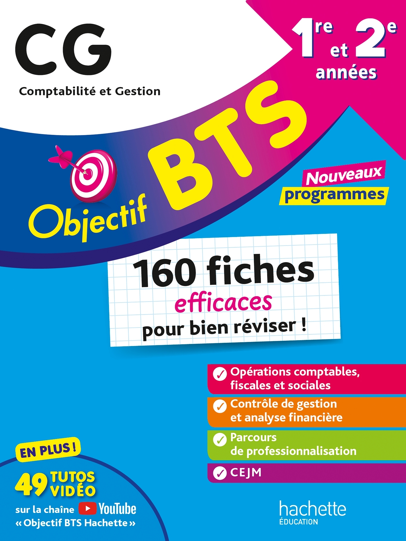 Objectif BTS CG - 160 fiches efficaces pour bien réviser - 2026