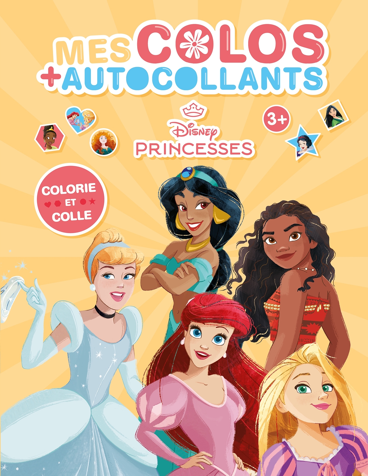 DISNEY PRINCESSES - Mes colos + autocollants