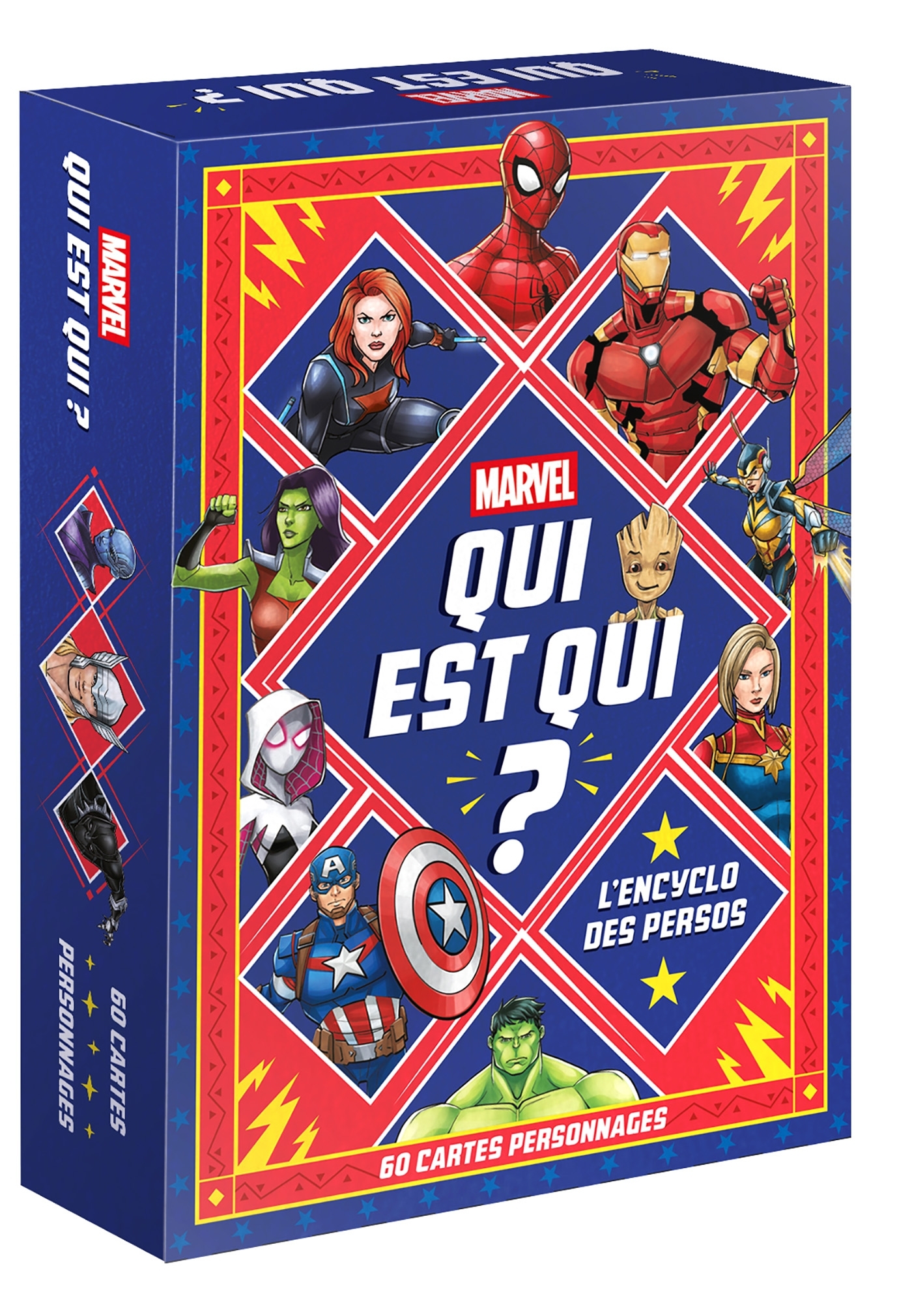 MARVEL - Qui est-qui ? - 50 cartes de personnages - Coffret