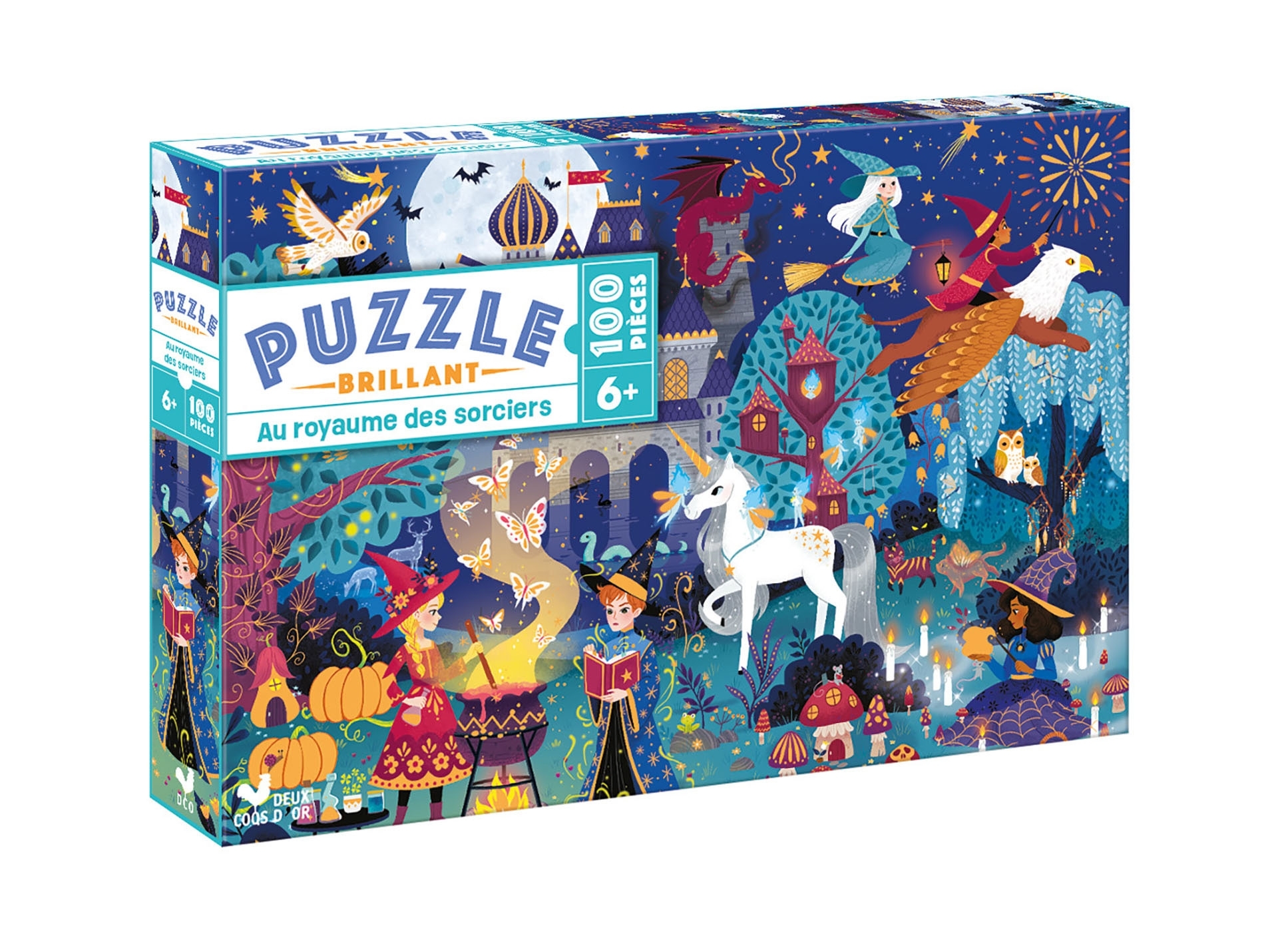Puzzle brillant Au royaume des sorciers - 100 pièces