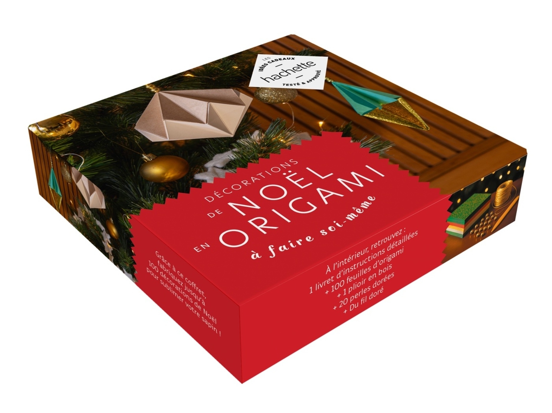 Coffret Décorations de Noël en origami