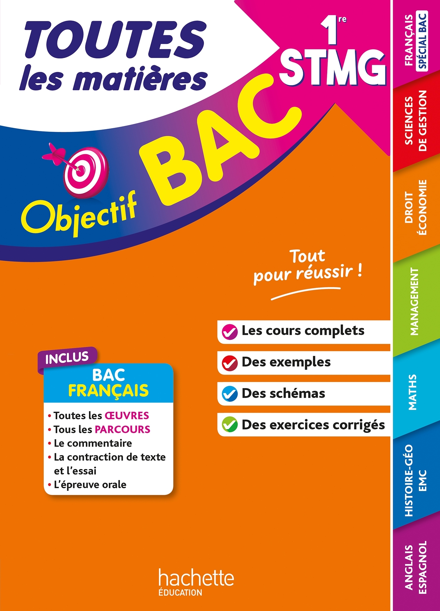 Objectif BAC 2026 - 1re STMG Toutes les matières