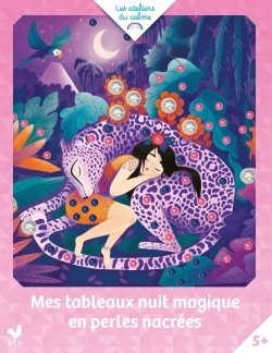 Mes tableaux nuit magique en perles nacrées - pochette avec accessoires