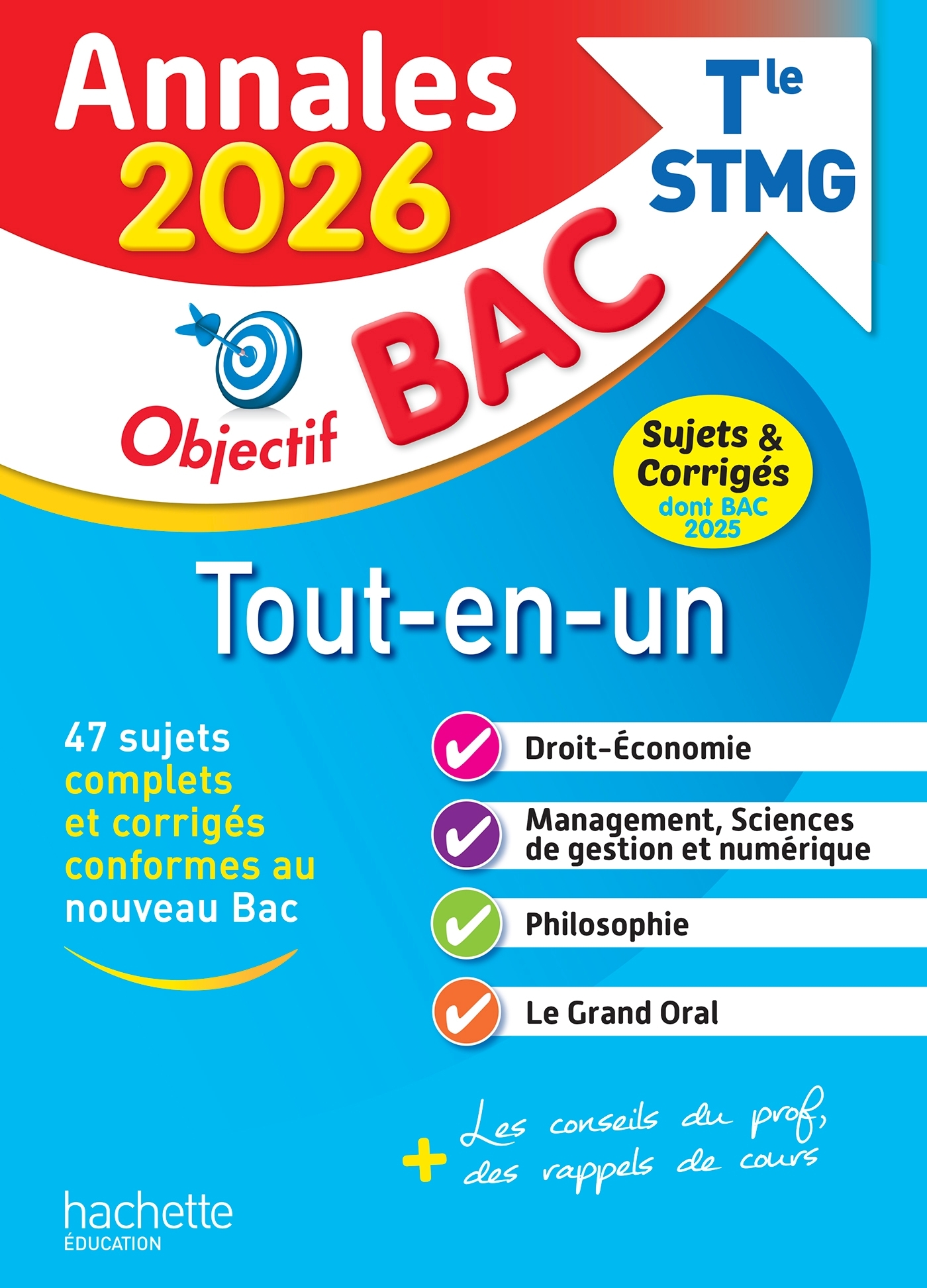 Annales Objectif BAC 2026 - Bac STMG Tout-en-un - sujets et corrigés