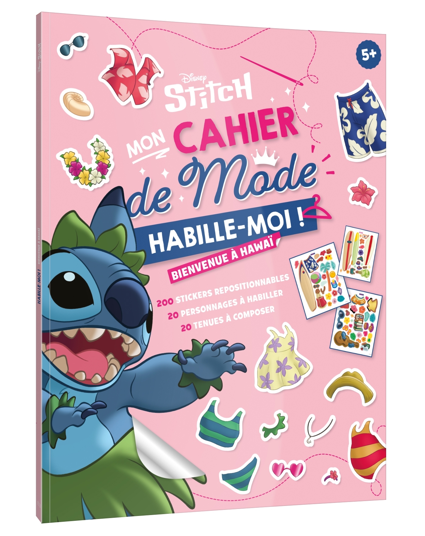 STITCH - Habille-moi ! - Mon cahier de mode - Bienvenue à Hawaï ! - Disney