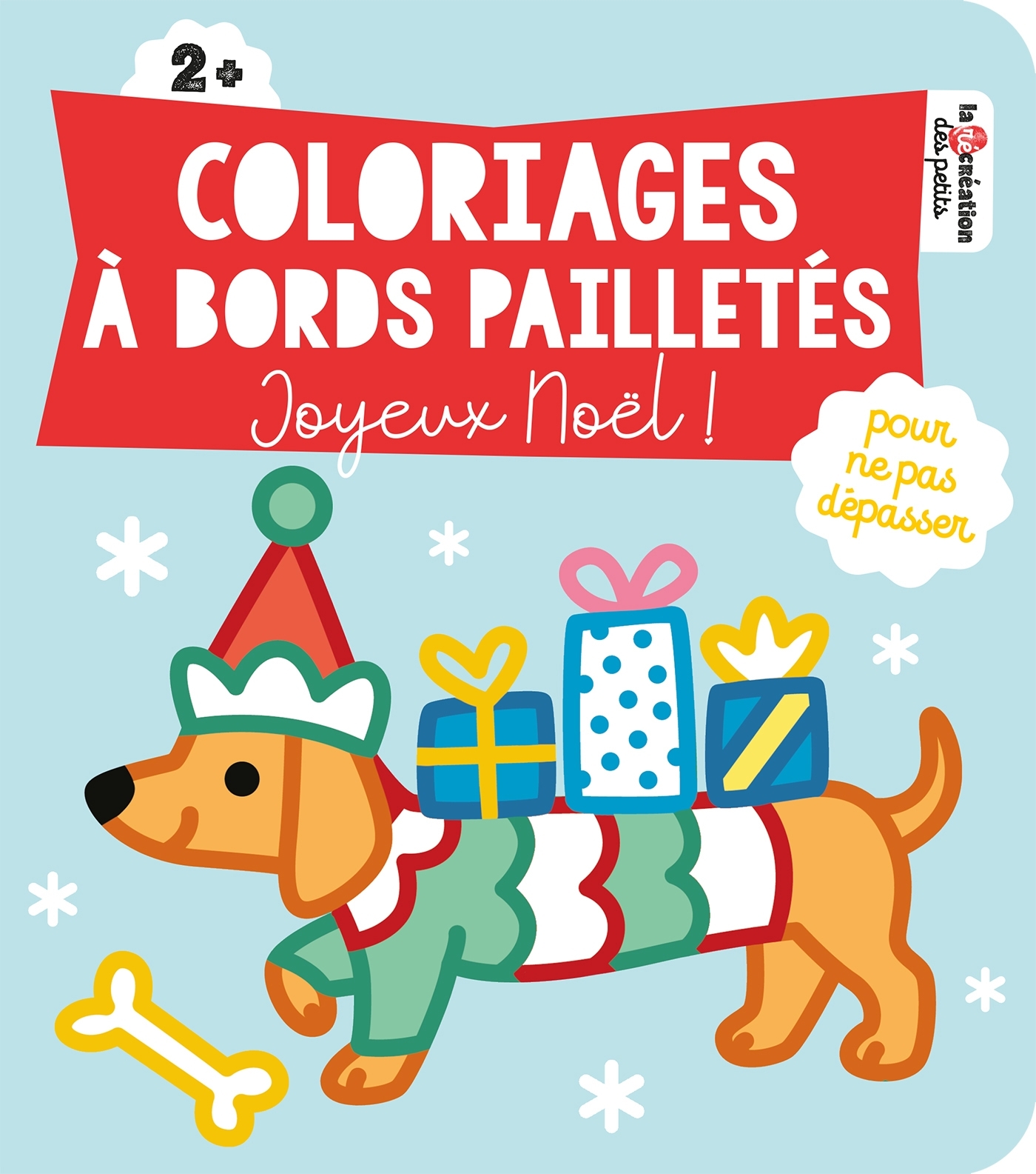 Coloriages à bords pailletés - Joyeux Noël !