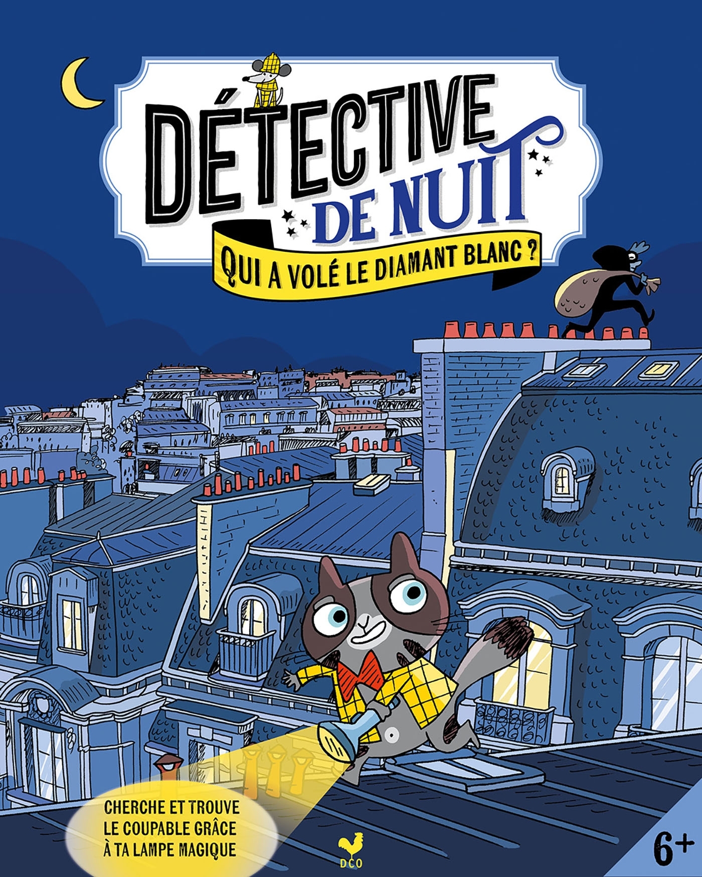 Détective de nuit - Qui a volé le diamant blanc ? - avec lampe magique