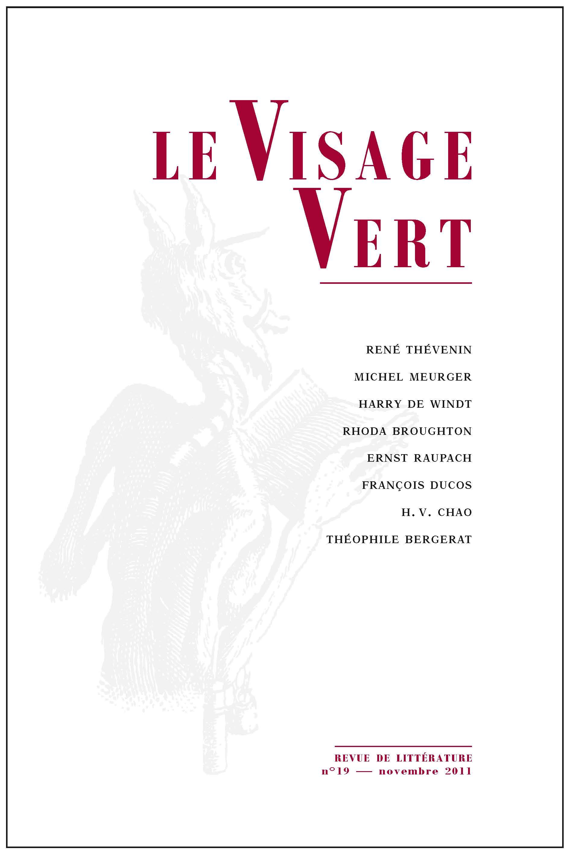 LE VISAGE VERT N°19