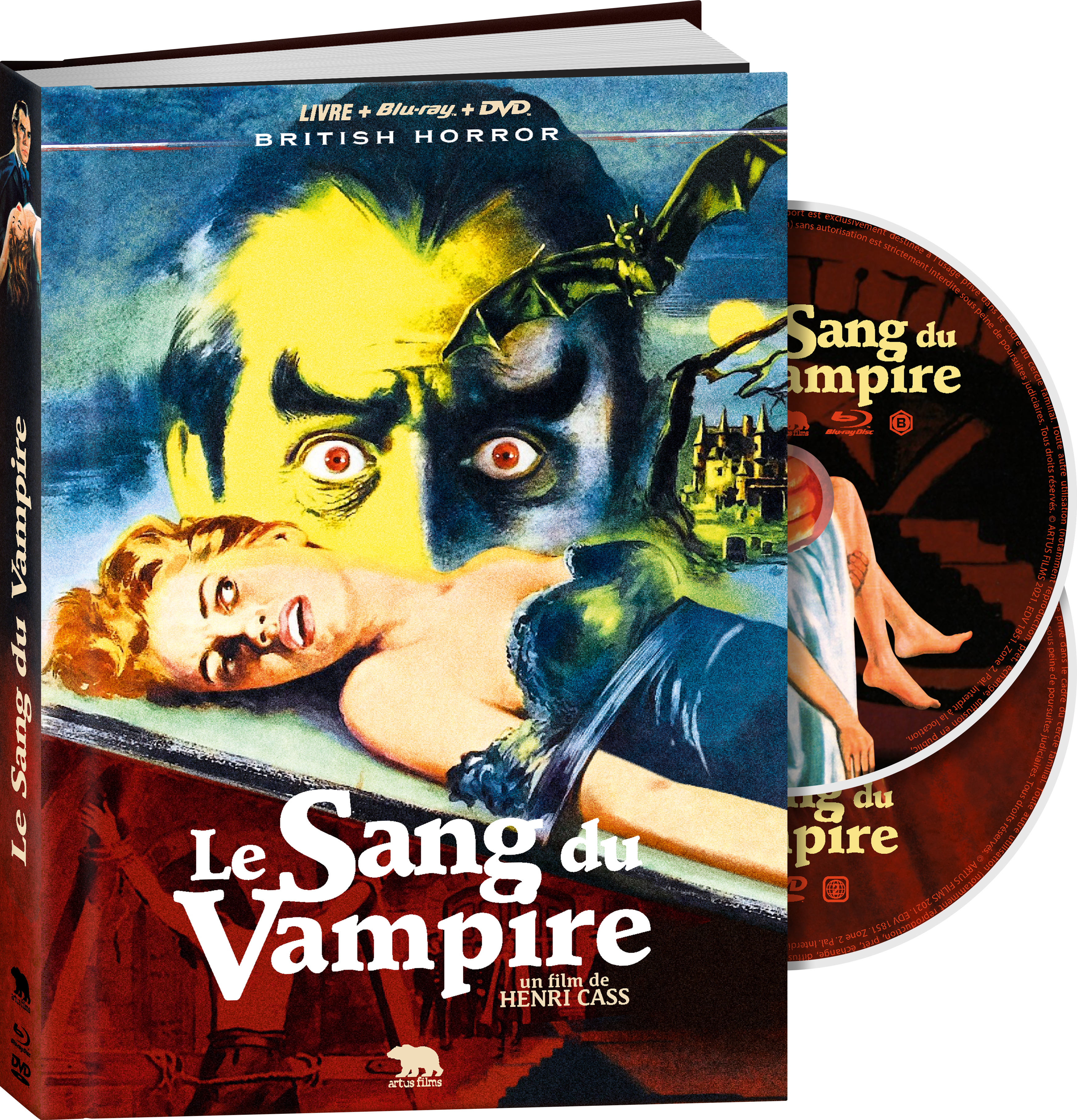 SANG DU VAMPIRE (LE) - COMBO DVD + BLU-RAY + LIVRE - MEDIABOOK