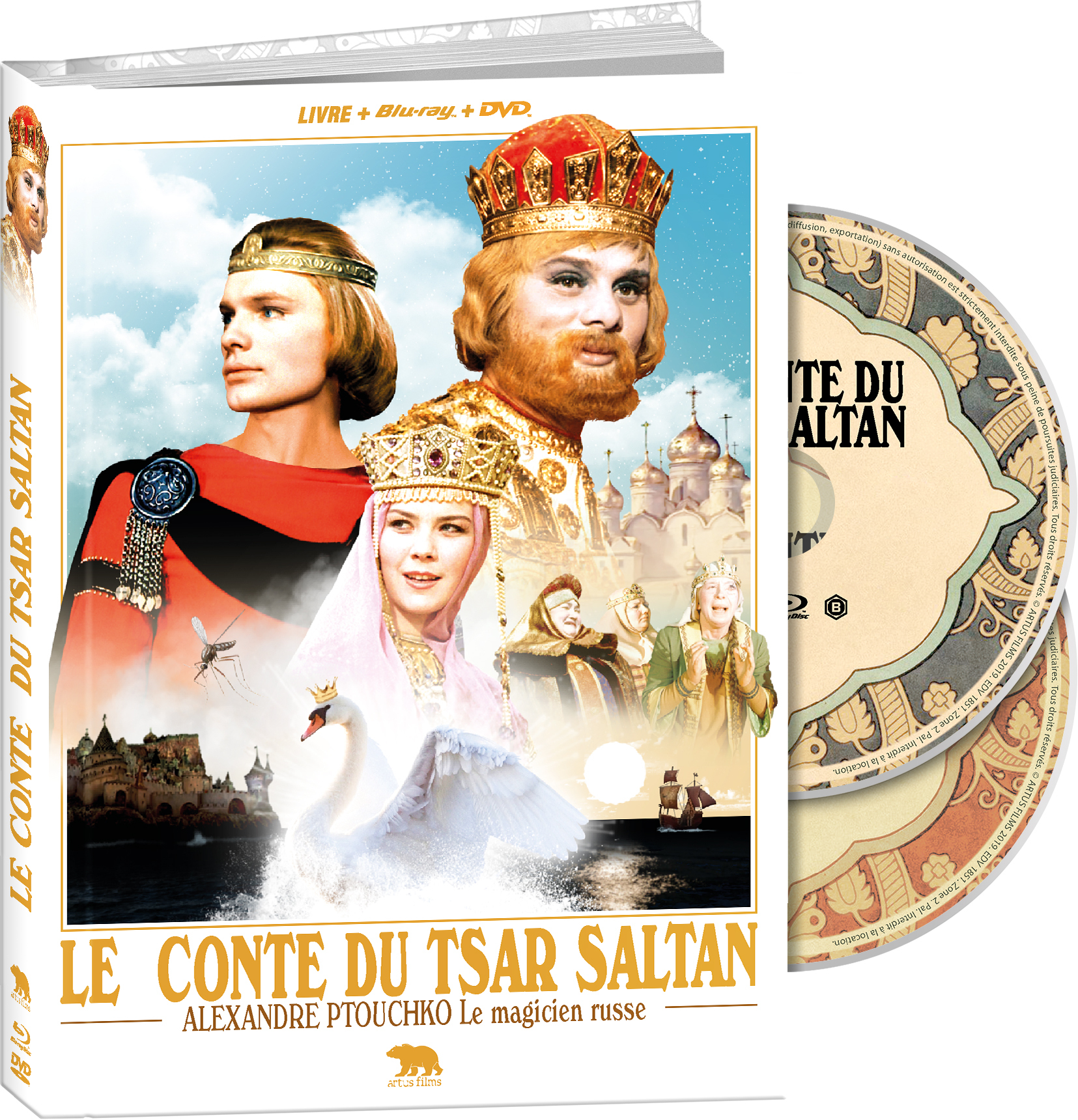 CONTE DU TSAR SALTAN (LE) - COMBO DVD + BLU-RAY + LIVRE - MEDIABOOK