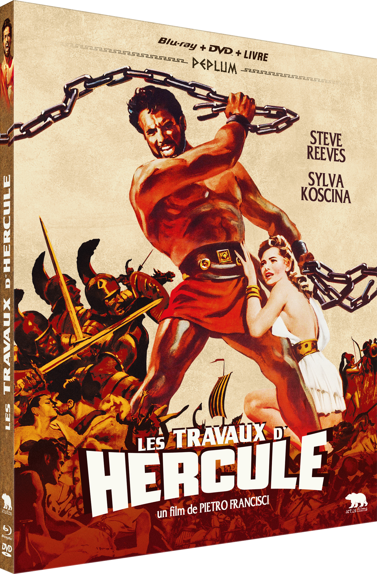 TRAVAUX D'HERCULE (LES) - COMBO DVD + BLU-RAY + LIVRE