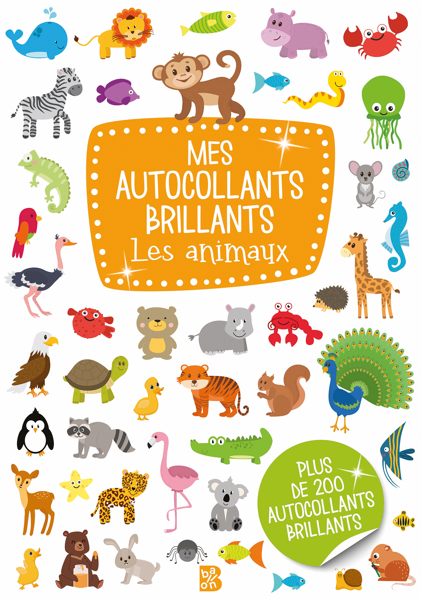 Mes autocollants brillants Les animaux